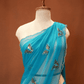GEORGETTE FABRIC BUTTERFLY DESIGN & CUTWORK BORDER SAREE (WITH BLOUSE) ##SR623