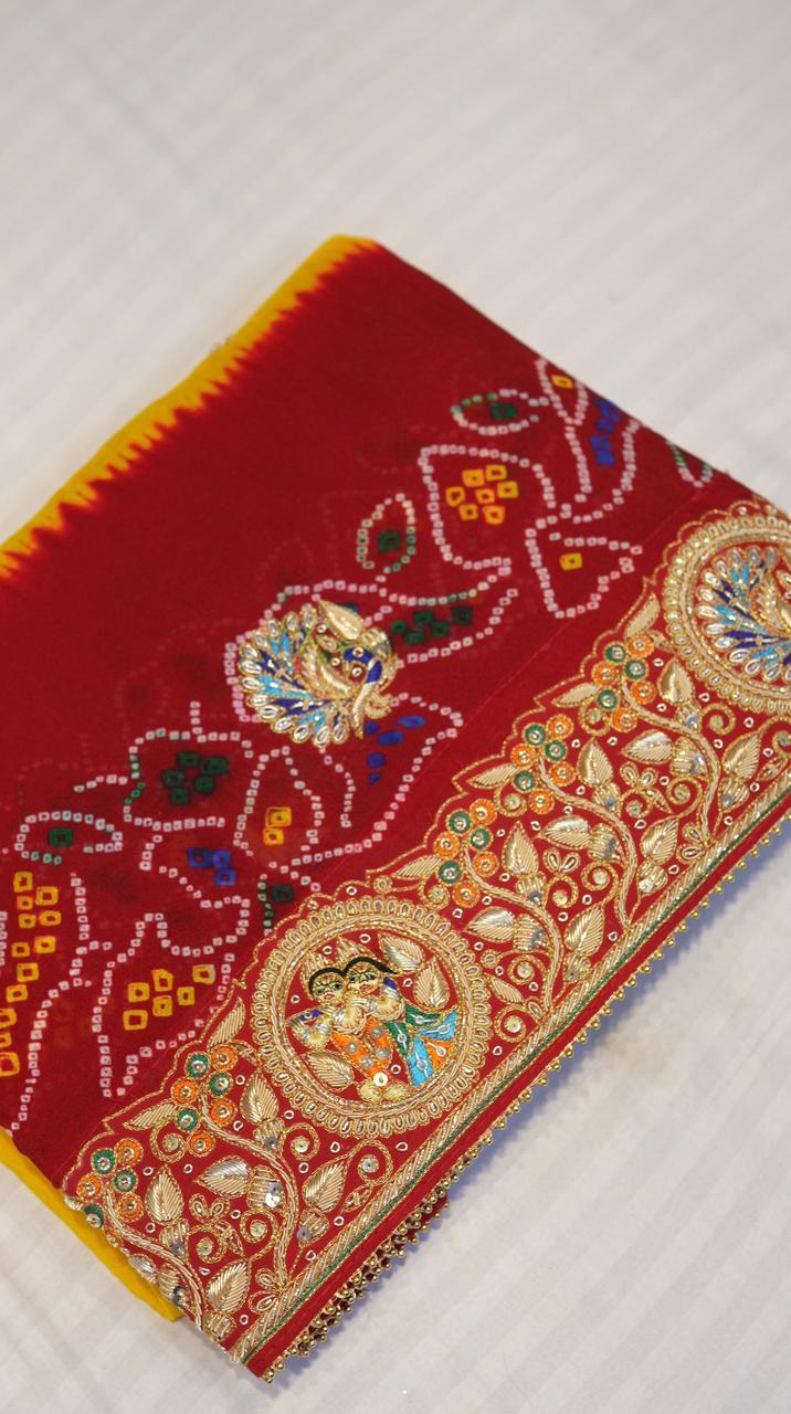 Rajasthani Traditional Pila Saree – Elegant Ethnic Style for Every Occasion