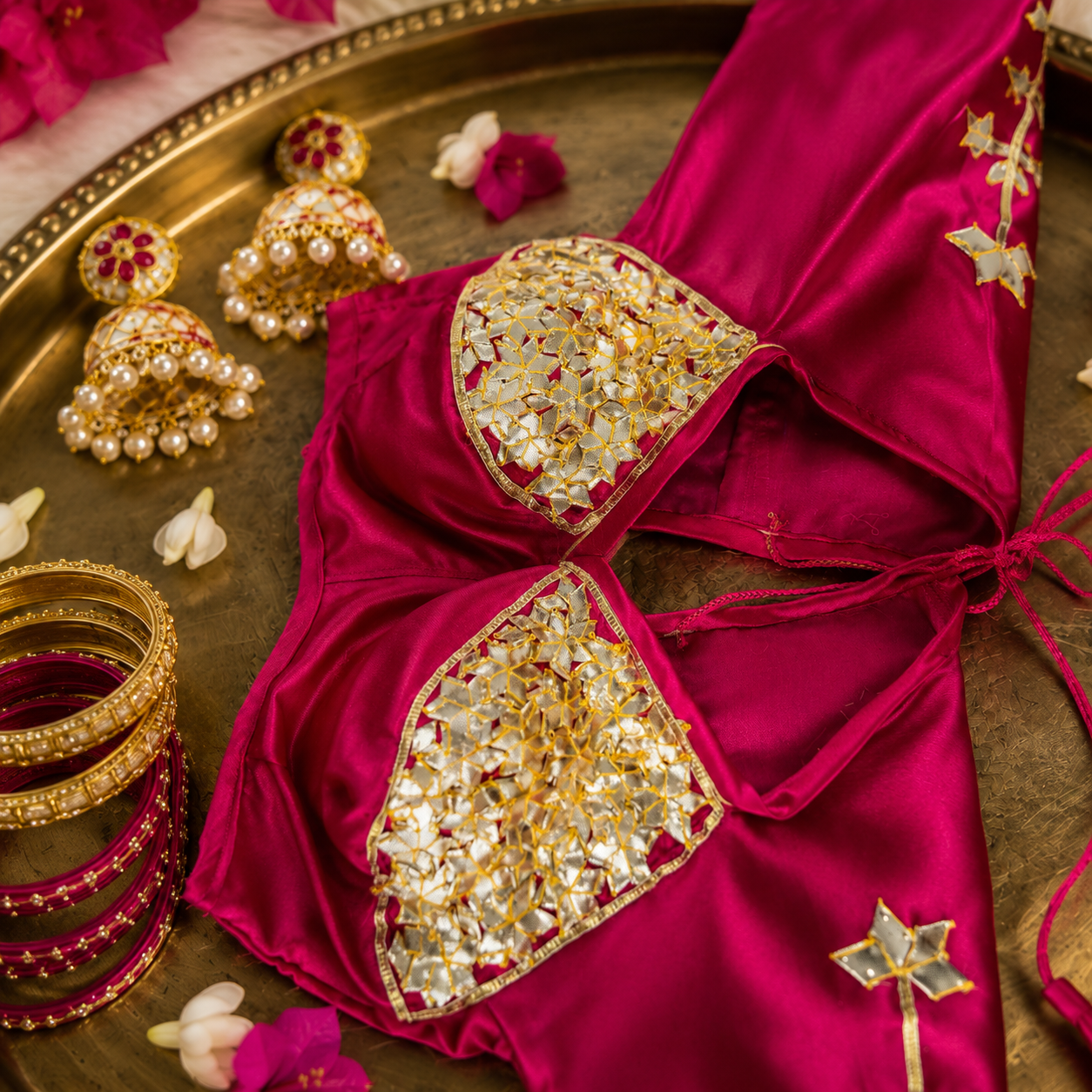 Traditional Rajasthani Pushpa Aangi Blouse