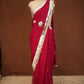 TRADITIONAL RAJASTHANI KACHI GOTA WORK SAREE WITH BUTI AND MONOTONE WORK (WITH BLOUSE) ##SR625