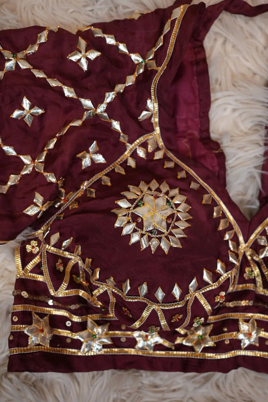 Rajasthani Aangi Blouse with Gota Patti Work