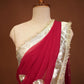 TRADITIONAL RAJASTHANI KACHI GOTA WORK SAREE WITH BUTI AND MONOTONE WORK (WITH BLOUSE) ##SR625