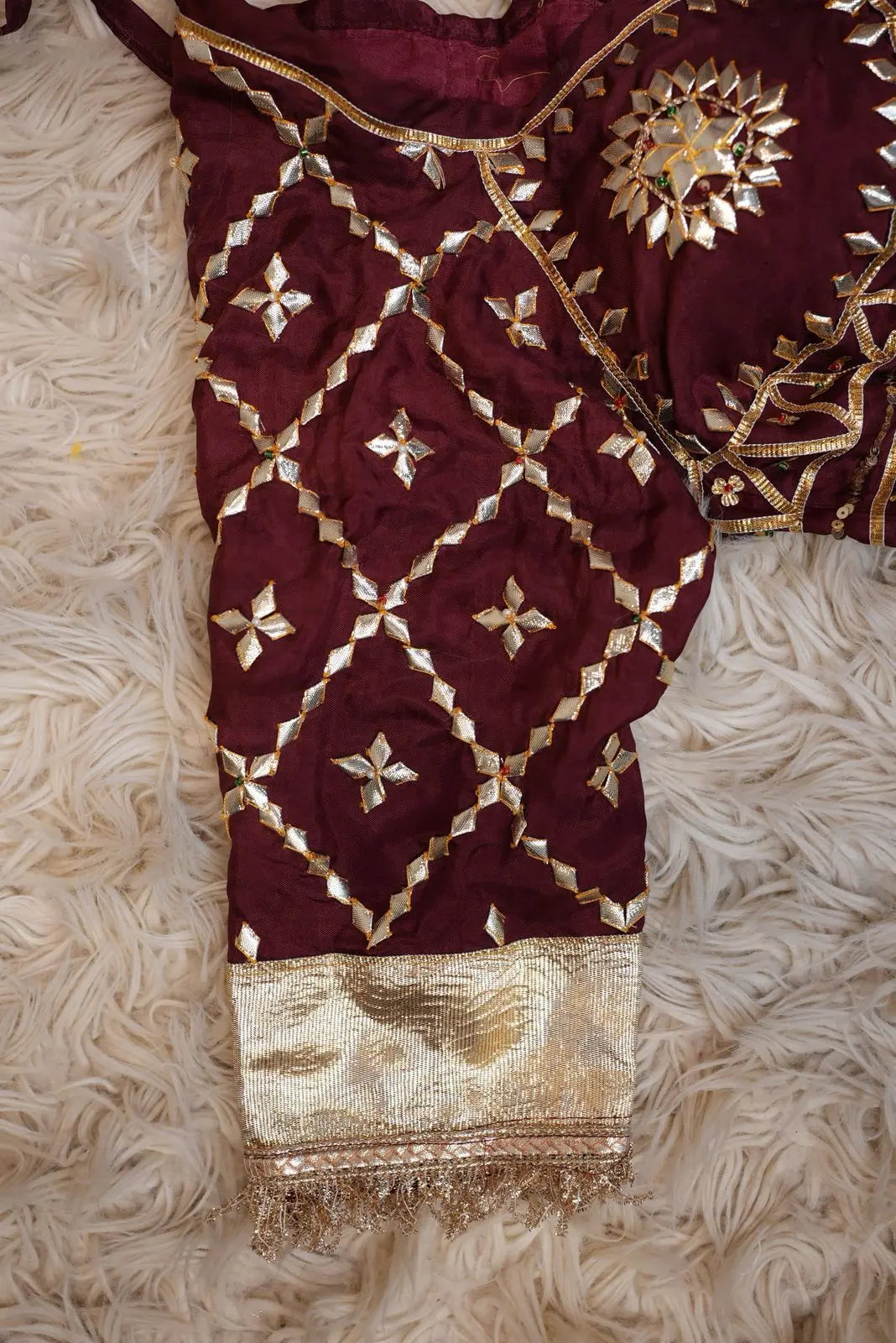 Rajasthani Aangi Blouse with Gota Patti Work