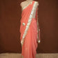 TRADITIONAL RAJASTHANI KACHI GOTA WORK SAREE WITH BUTI AND MONOTONE WORK (WITH BLOUSE) ##SR625