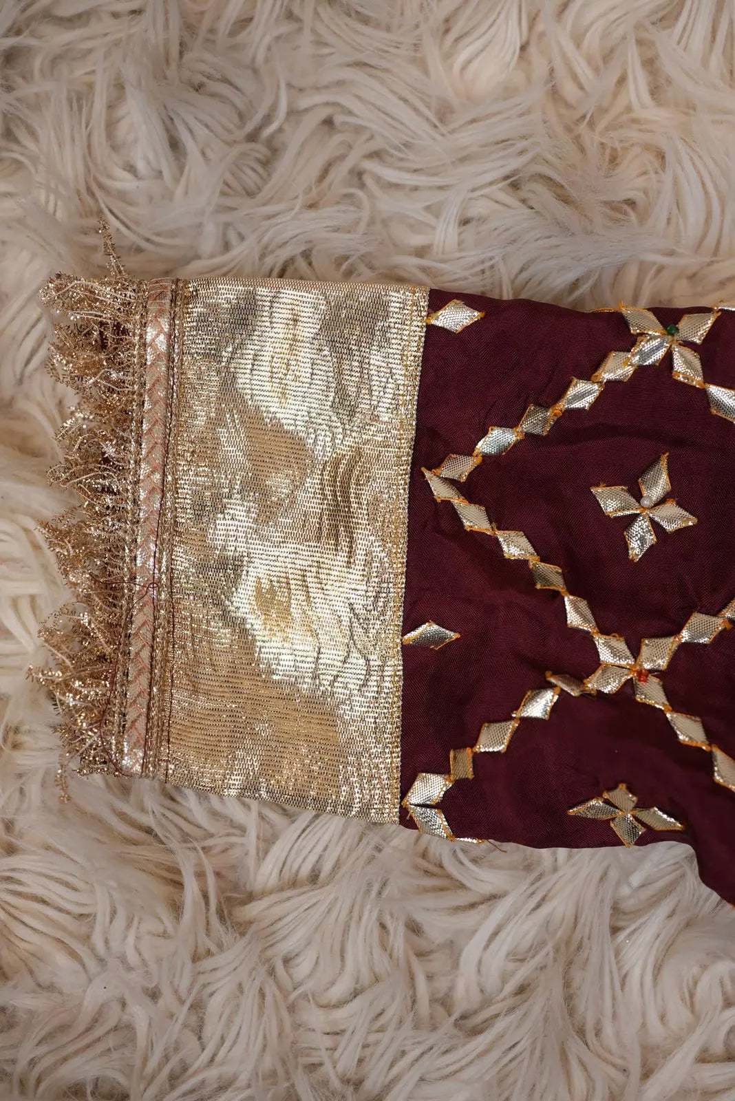 Rajasthani Aangi Blouse with Gota Patti Work