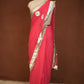 TRADITIONAL RAJASTHANI KACHI GOTA WORK SAREE WITH BUTI AND MONOTONE WORK (WITH BLOUSE) ##SR625