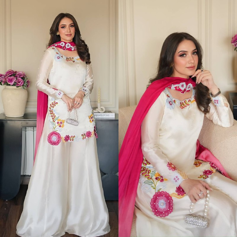 Elegant Party Wear Palazzo Suit Set with Heavy Embroidery & Georgette Dupatta