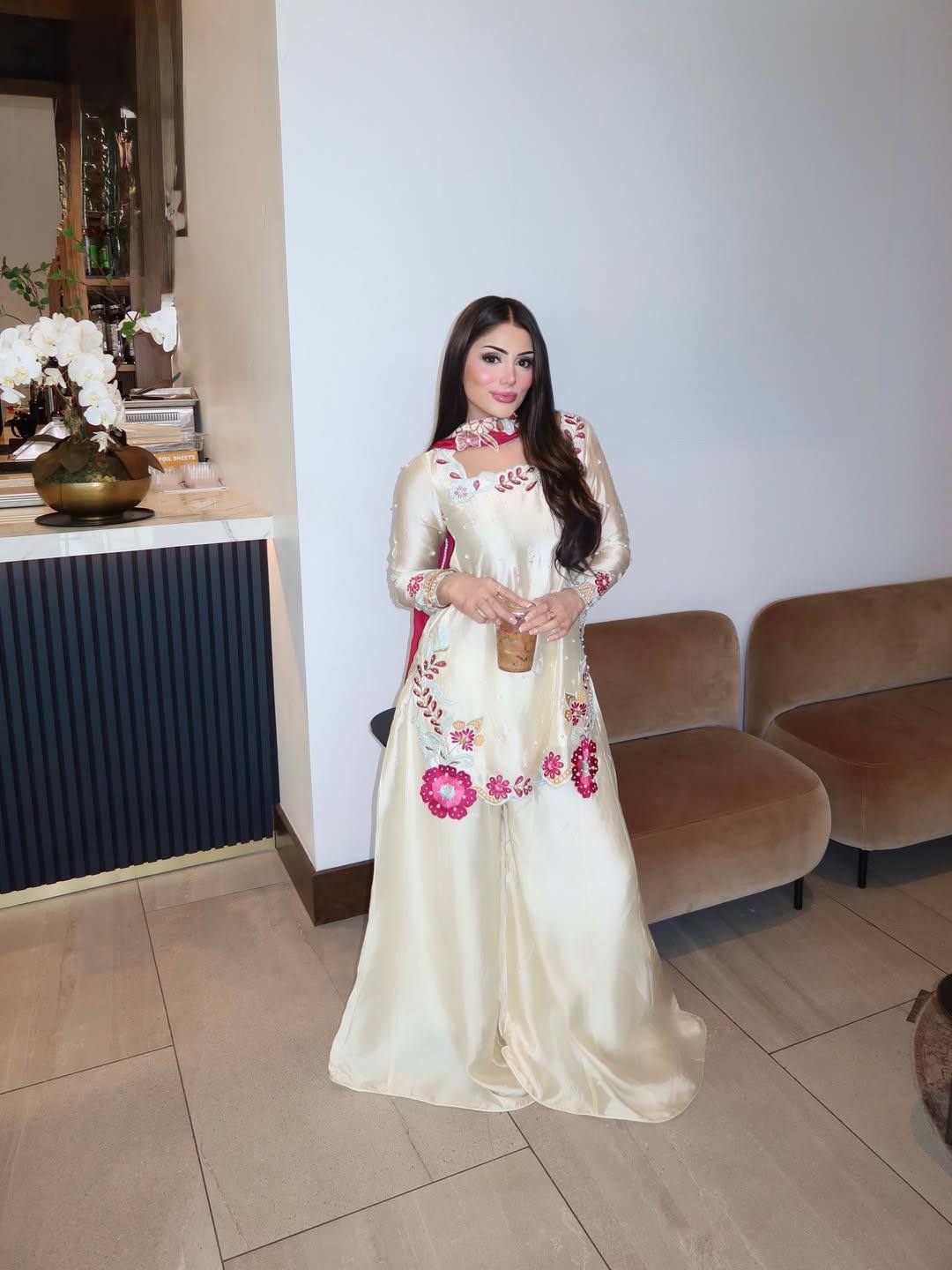 Elegant Party Wear Palazzo Suit Set with Heavy Embroidery & Georgette Dupatta