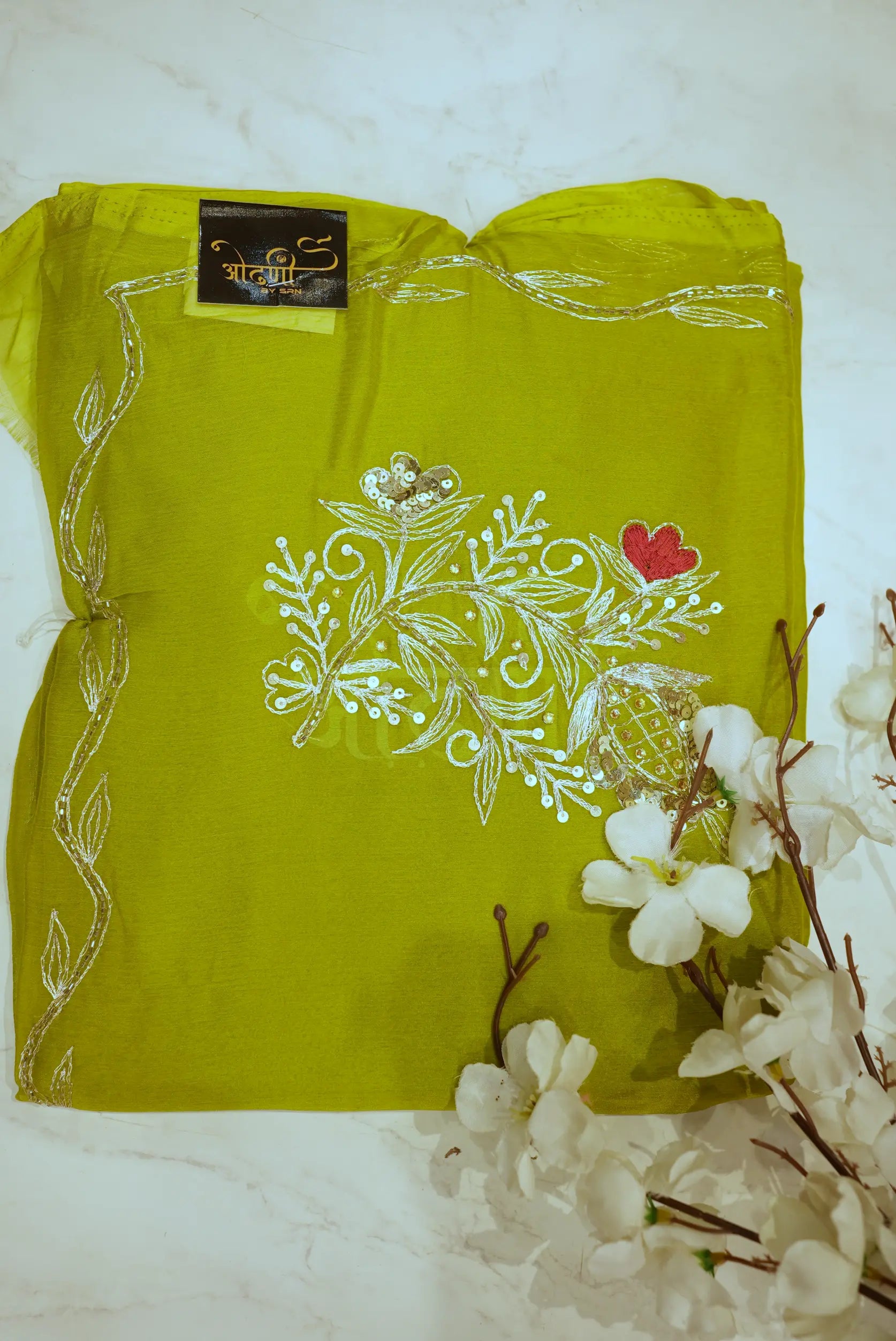 Summer Special Vintage Work Chiffon Saree