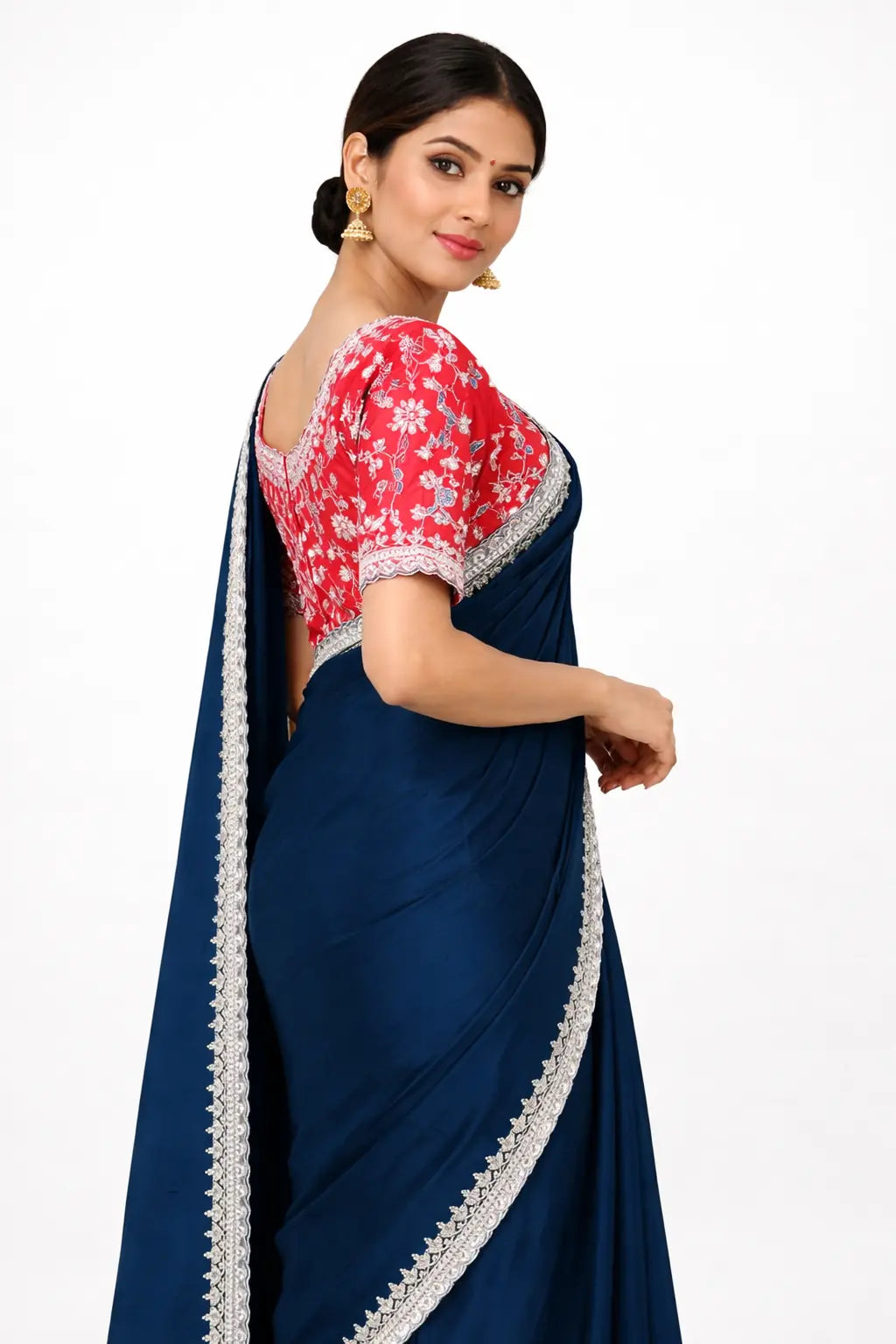 Handwork Saree with Stitched Blouse, Sequence & Cutdana Work