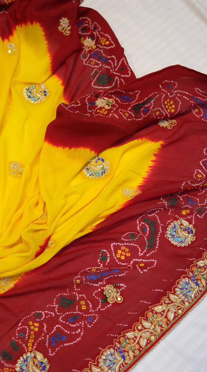 Rajasthani Traditional Pila Saree – Elegant Ethnic Style for Every Occasion