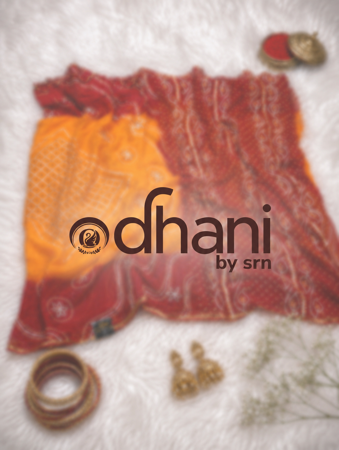 Traditional Pila Saree Wtih Charkhi Gota And Gota Patti Handwork