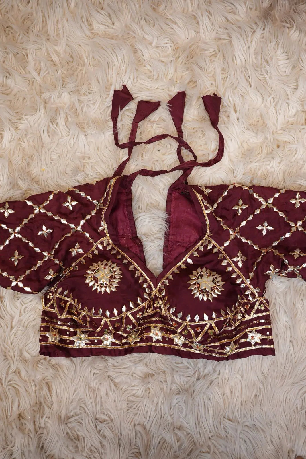 Rajasthani Aangi Blouse with Gota Patti Work