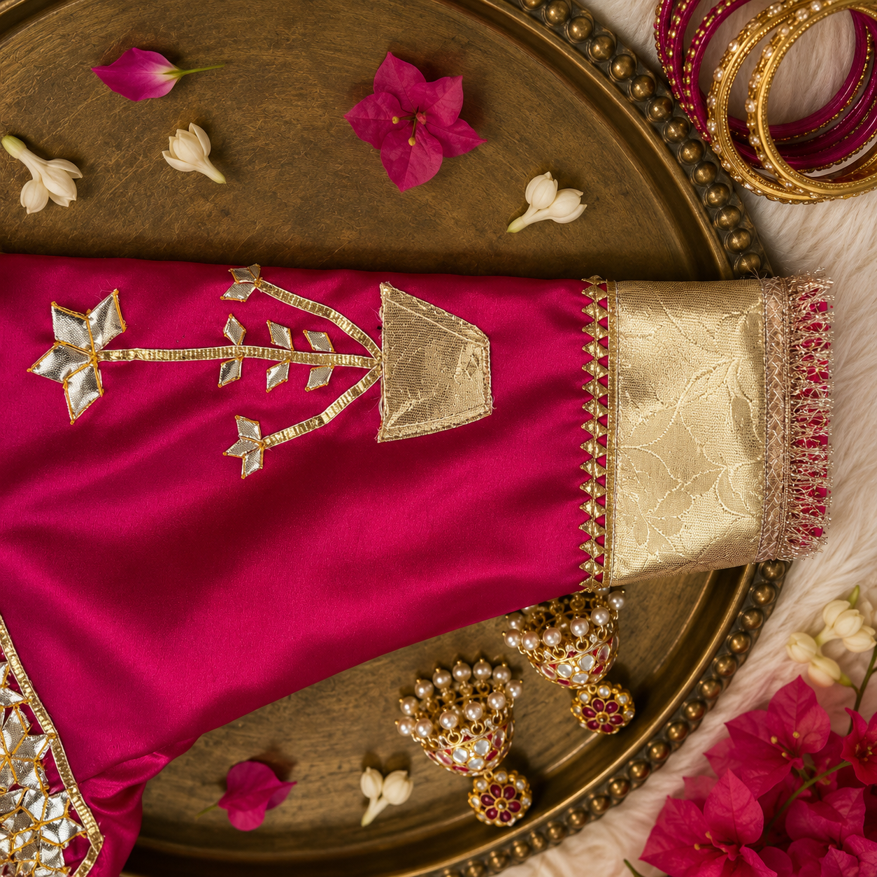 Traditional Rajasthani Pushpa Aangi Blouse
