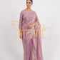 STITCH BLOUSE SAREE WITH SEQUENCE AND ZARKAN WORK ON CRUSH TISSUE SILK FABRIC ##SR0287