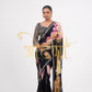PURE CREP SILK DIGITAL PRINT SAREE WITH MIRROR WORK AND HEAVEY MIRROR WORK STITCH BLOUSE ##SR0285