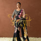 PURE CREP SILK DIGITAL PRINT SAREE WITH MIRROR WORK AND HEAVEY MIRROR WORK STITCH BLOUSE ##SR0285