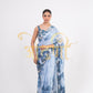 DIGITAL PRINT SAREE WITH HEAVEY HANDWORK STITCH BLOUSE ##SR0284
