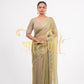 GOLDEN TISSUE SILK SAREE WITH HEAVEY BEATS WORK STITCH BLOUSE SAREE ##SR0283