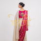 TISSUE SILK FABRIC CUTWORK PURE ZARDOZI HANDWORK SAREE ##SR0282