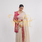 TISSUE SILK FABRIC CUTWORK PURE ZARDOZI HANDWORK SAREE ##SR0282