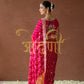 RANI COLOUR HAND BANDHEJ GAZZI SILK SAREE WITH GOTA PATTI AND ZARDOZI WORK (WITH BLOUSE ) ##SR0281