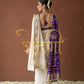 GOTA PATTI HANDWORK SAREE ON IVORY WHITE COLOUR ON BROCKET SILK FABRIC (WITH BLOUSE) ##SR0280