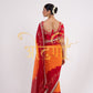 RAJSTHANI TRADITIONAL PILA CHUNRI HANDWORK SAREE (WITH BLOUSE) ##SR0271