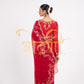 AARI TARI VINTAGE WORK ROPYAL RAJPUTI SAREE ON PURE CHIFFON FABRIC WITH BLOUSE ##SR0274