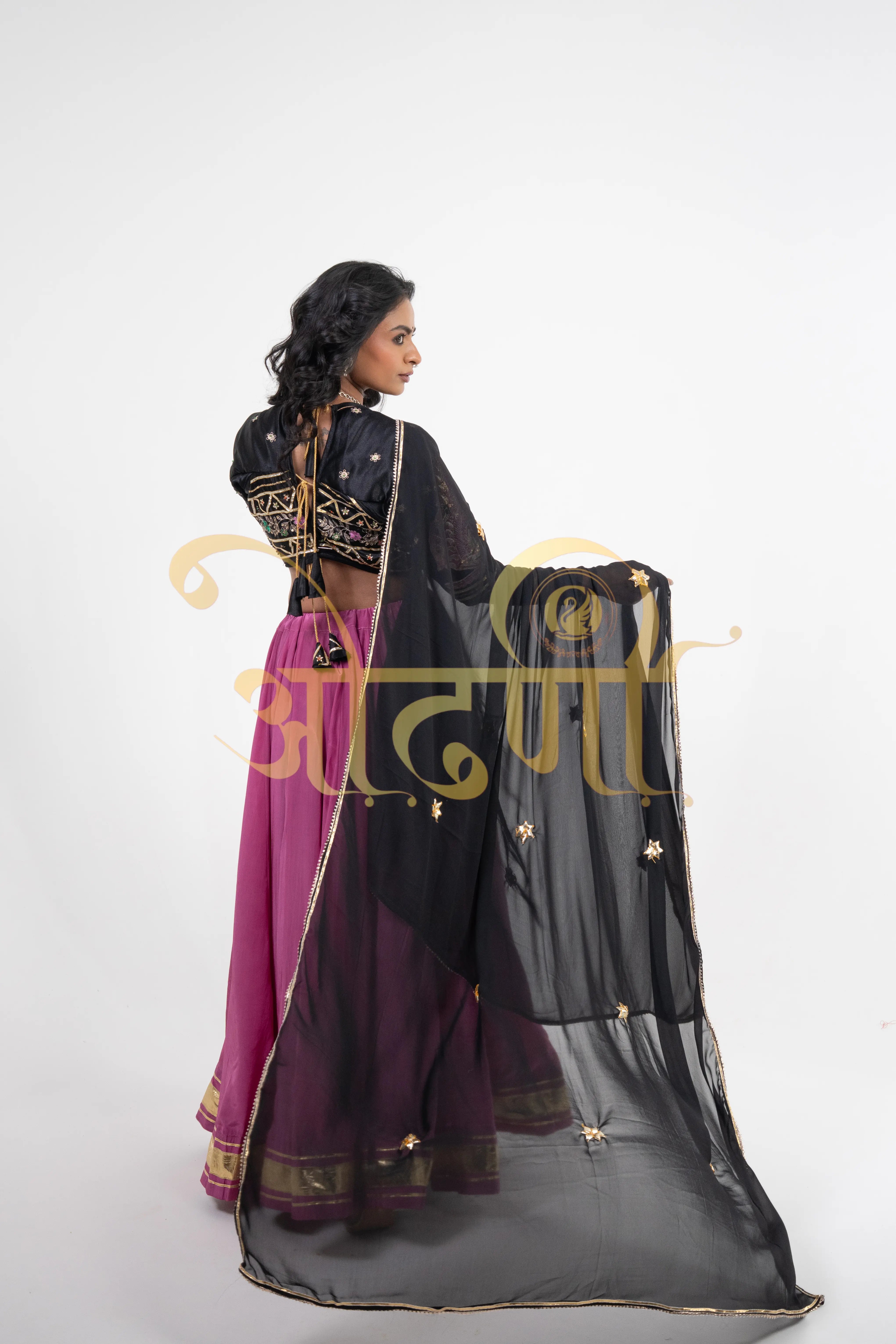 Full Flair Lehenga with Rajasthani Angi Blouse & Buti Dupatta (PRE-BOOKING ITEM)