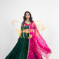FULL FLAIR LEHENGA WITH RAJASTHANI ANGI BLOUSE AND VINTAGE JAAL DUPATTA ##LC024