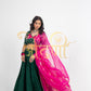 FULL FLAIR LEHENGA WITH RAJASTHANI ANGI BLOUSE AND VINTAGE JAAL DUPATTA ##LC024