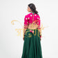 RAJASTANI AANGI BLOUSE WITH KACHI GOTA PATTI HANDWORK  ##HB046
