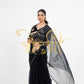 VINTAGE WORK RAJPUTI CHAMUNDA CHIFFON SAREE WITH ANGI BLOUSE ##SR0272
