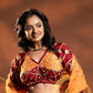RAJASTHANI AANGI BLOUSE WITH KACHI GOTA PATTI AND SEQUENCE WORK ##HB045