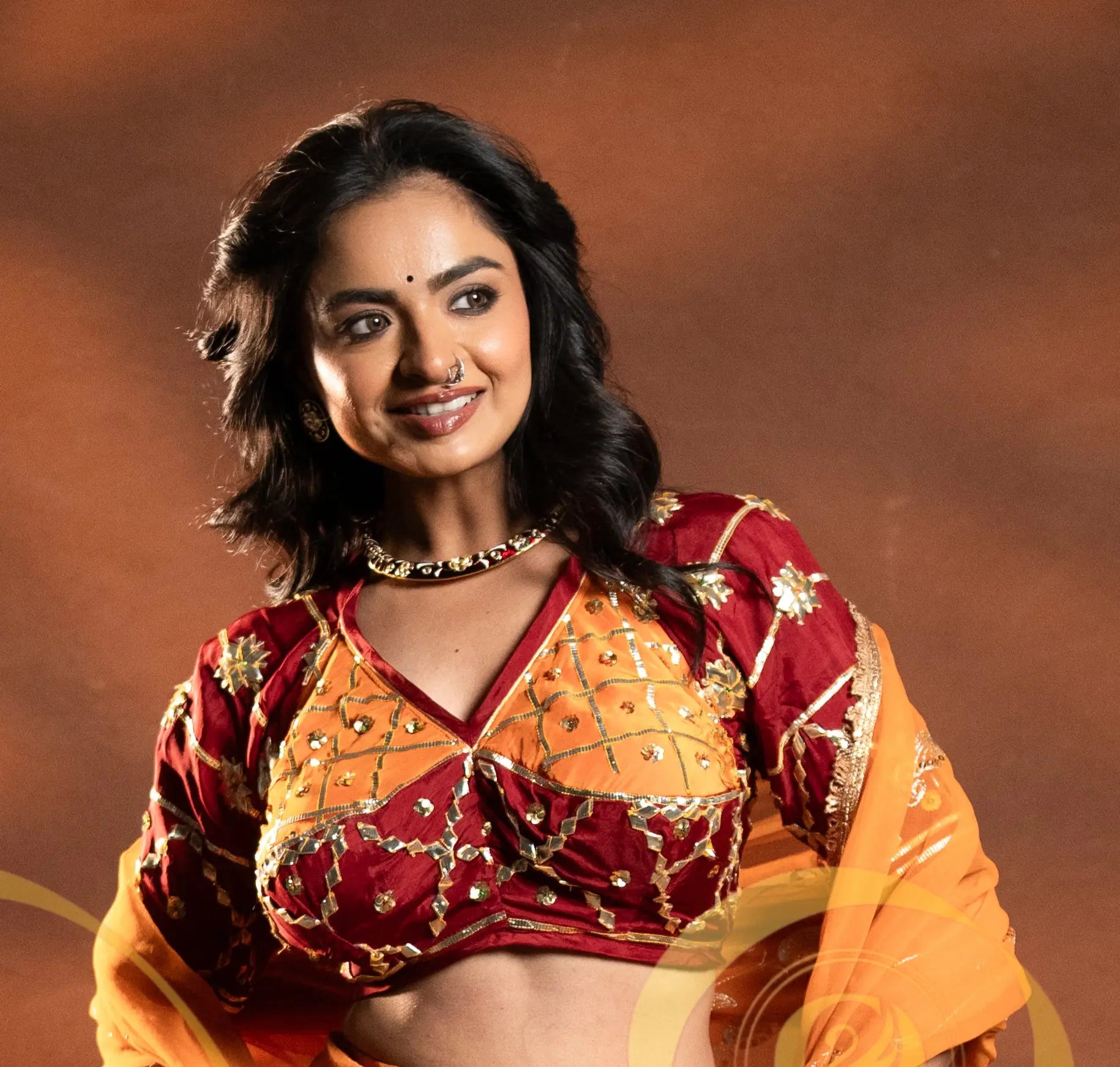 Rajasthani Aangi Blouse with Kachi Gota Patti & Sequence Work (PRE-BOOKING ITEM)