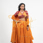 FULL FLAIR BANDHANI DESIGN GOTA PATTI LEHENGA WITH RAJASTANI ANGI BLOUSE AND VINTAGE JALL DUPATTA  ##LC023