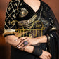 VINTAGE WORK RAJPUTI CHAMUNDA CHIFFON SAREE WITH ANGI BLOUSE ##SR0272