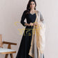 GIRLISH PATTERN ANARKALI 3-PIECE SUIT CONTRAST DUPATTA ##SP0102