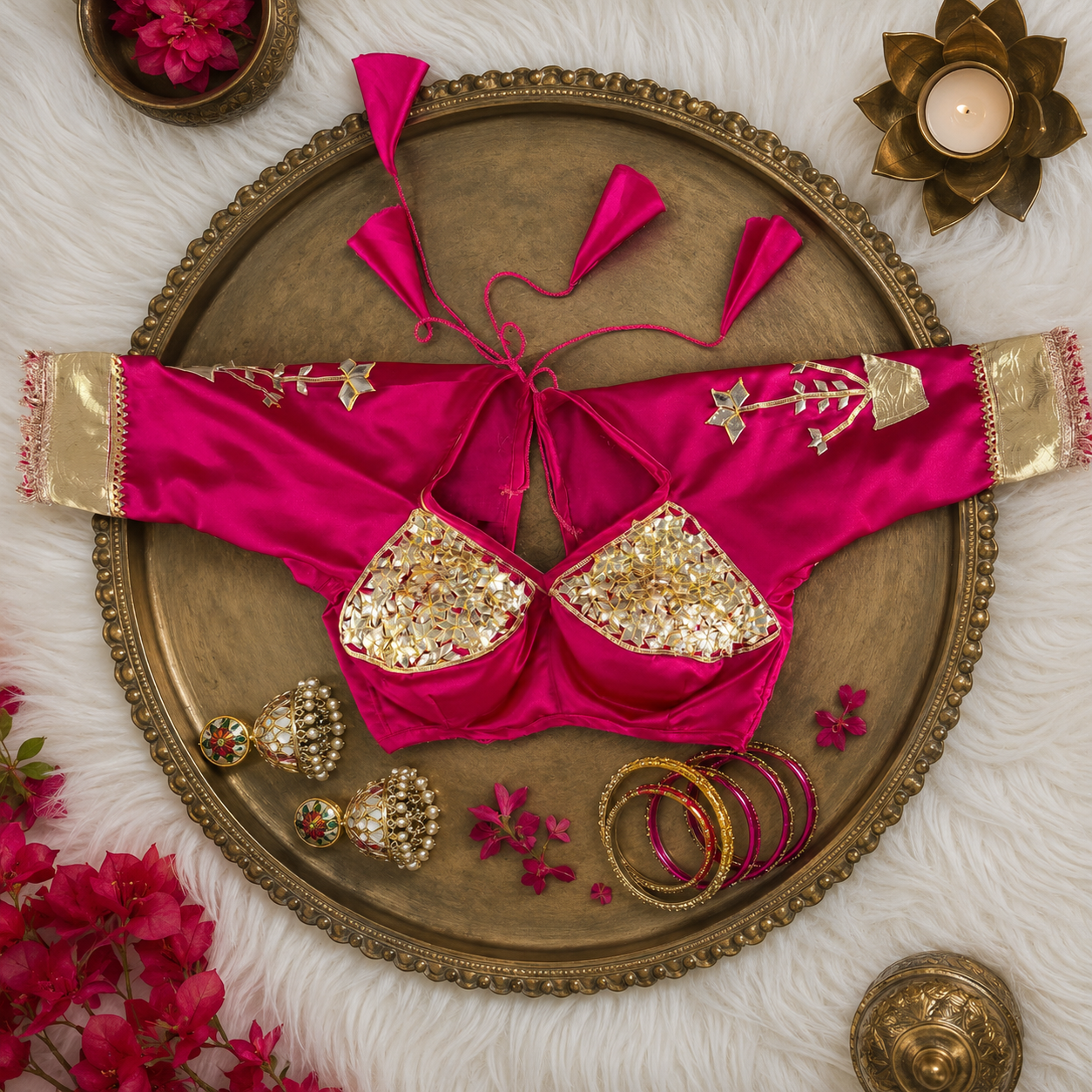 Traditional Rajasthani Pushpa Aangi Blouse