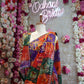 MOSS GEORGETTE RAJASTHANI PACHRANGI SAREE WITH SIROSKI BORDER & BUTA ##SR064