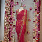 GEORGETTE FABRIC RAJPUTI SAREE WITH Elephant PRINT DESIGN ON BORDER (WITHOUT BLOUSE) ##SR0178