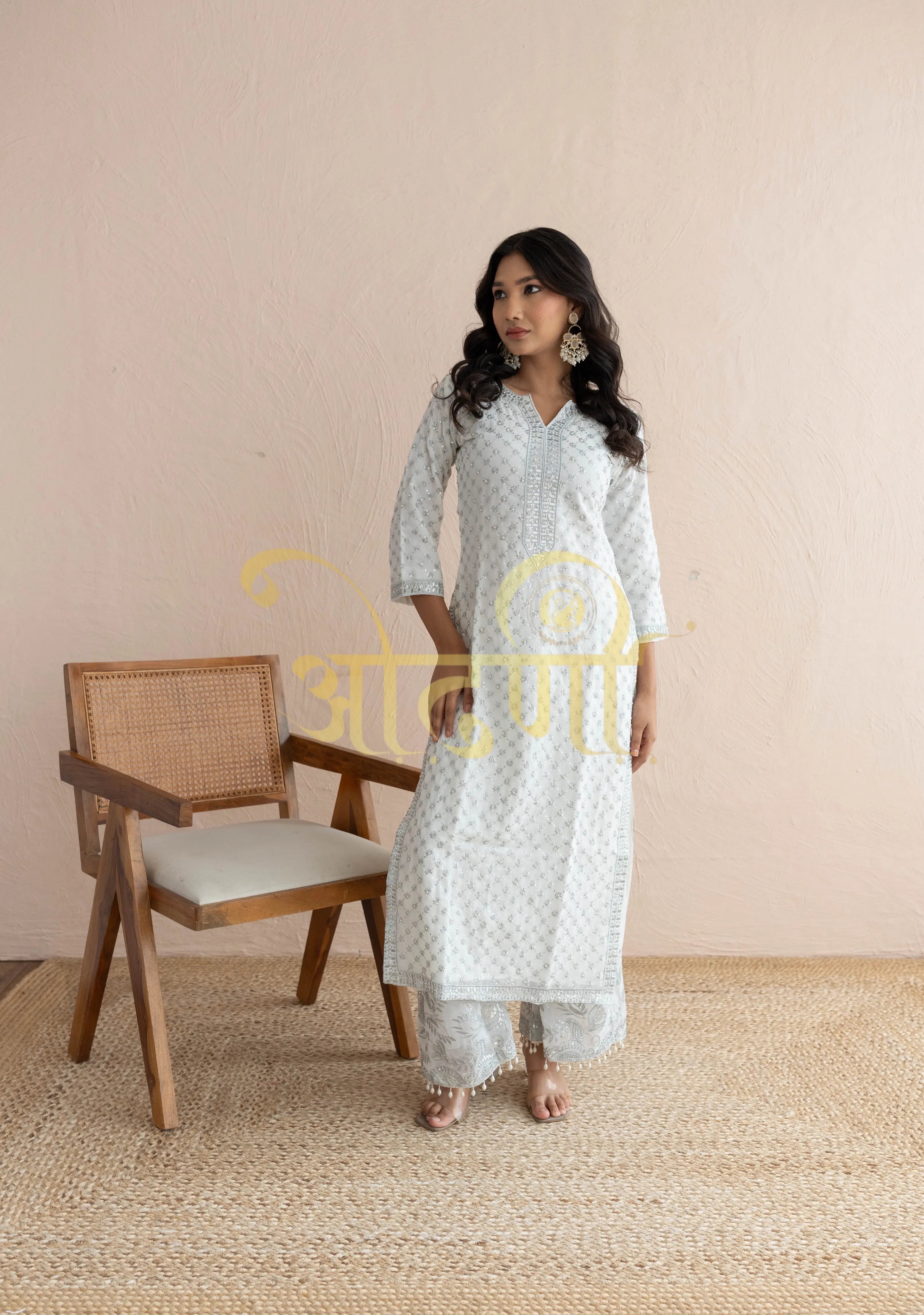 Chikankari 3-Piece Suit SUIT ON GEORGETTE FABRIC