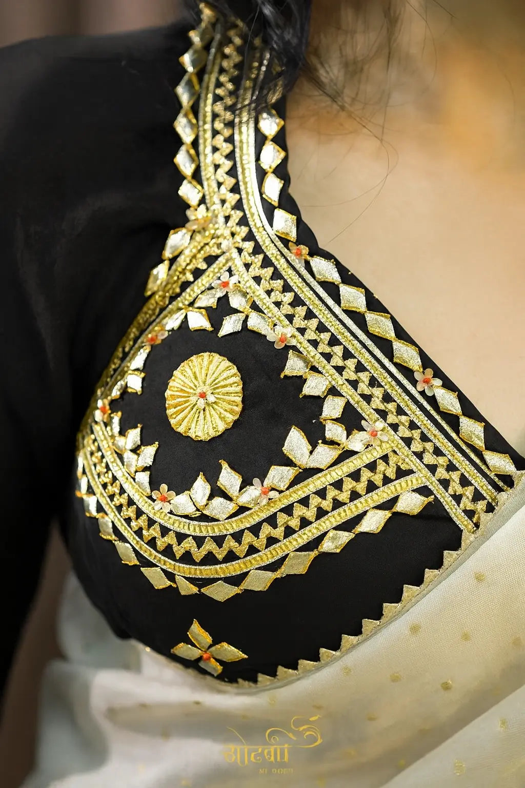 Full Sleeves Rajasthani Angi Blouse with Kachi Gota Patt (PRE-BOOKING ITEM)