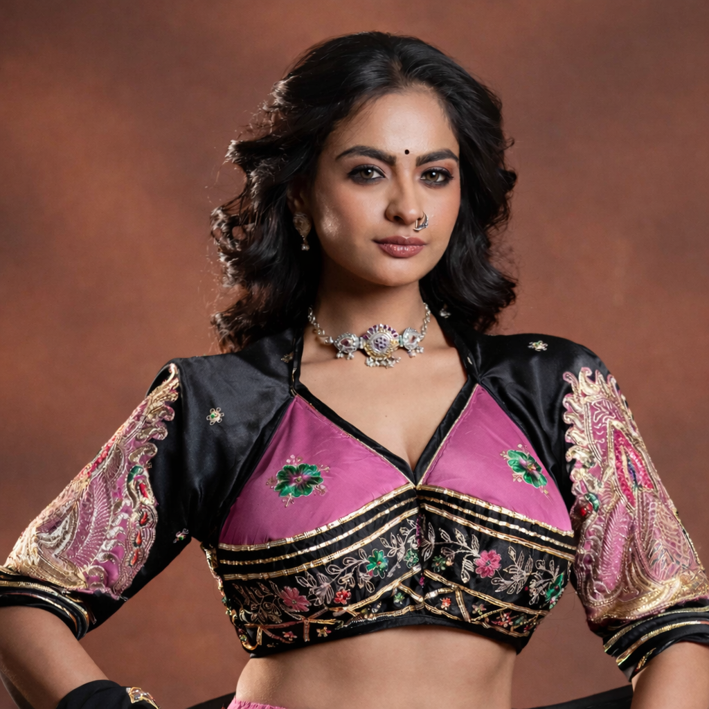 Gulabi Mahal Aangi Blouse with Gota Patti & Aari Tari (PRE-BOOKING ITEM)