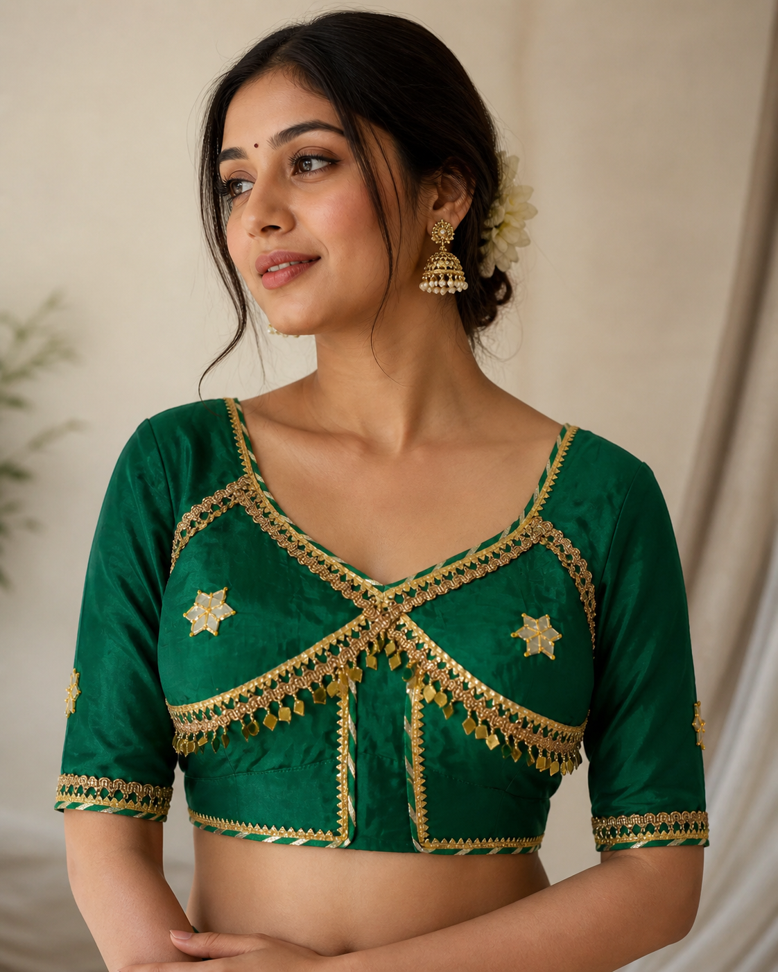 Latkan Jhatkan Angi Blouse Design with Gota Patti Handwork (PRE-BOOKING ITEM)