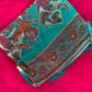 CHIFFON FABRIC SAREE WITH DANDIYA PRINT AND CUTDANA WORK (WITH BLOUSE)  ##SR0364
