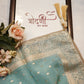 Georgette Embroidery chickenkari suit with banarasi weaving organza dupatta ##SF013