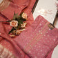 Georgette Embroidery chickenkari suit with banarasi weaving organza dupatta ##SF013