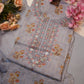 Glaze Cotton suit with neck embroidery cut work dupatta ##SF017